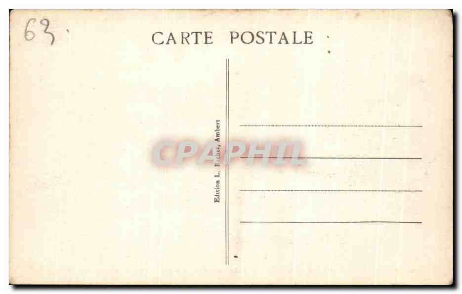 Il Col de Couzan sotto la neve (alt. 1500 m) — Pierre-sur-Haute — Edizione L. Fichet Ambert — Verso