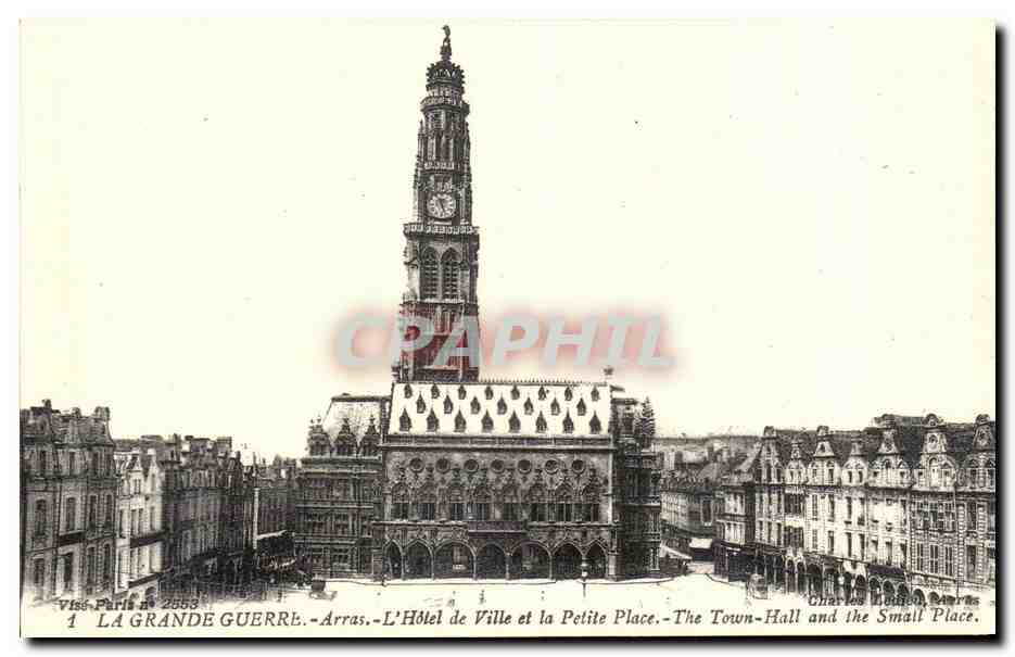 Arras - L'Hôtel de Ville et la Petite Place — Charles Molton Barras, série Viss Paris n° 1