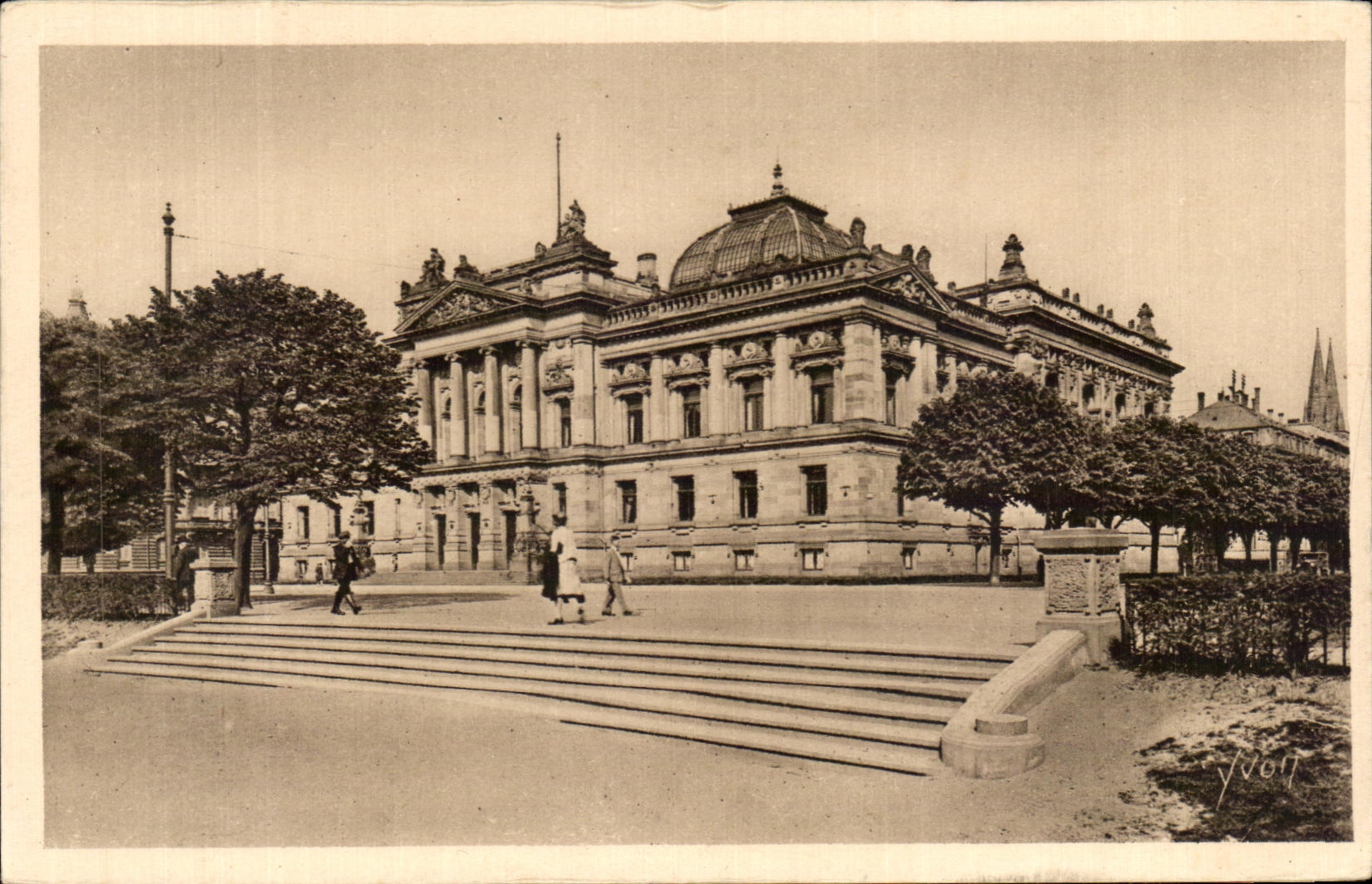 CPA Strasbourg La Bibliotheque Nationale et Universitaire