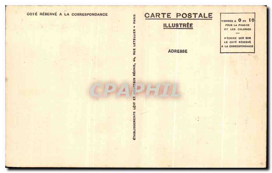 CPA Lourdes Saint Michel Et La Basilique — Verso