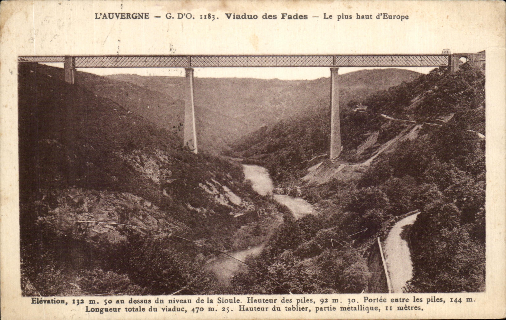 CPA L'auvergne Viaduc Des Fades