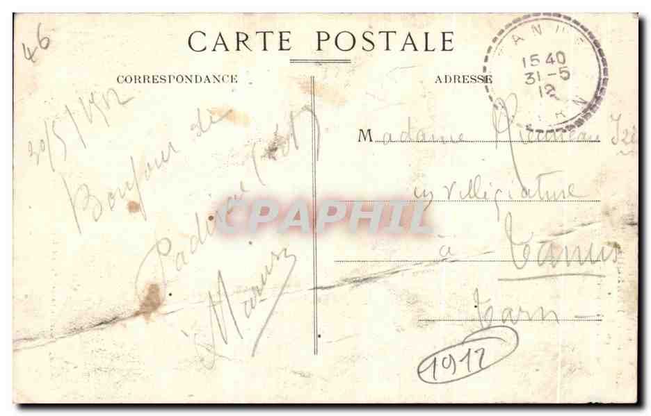 CPA Le Lot Illustre Grotte de Presque pres cere Salle des Draperies — Rückseite