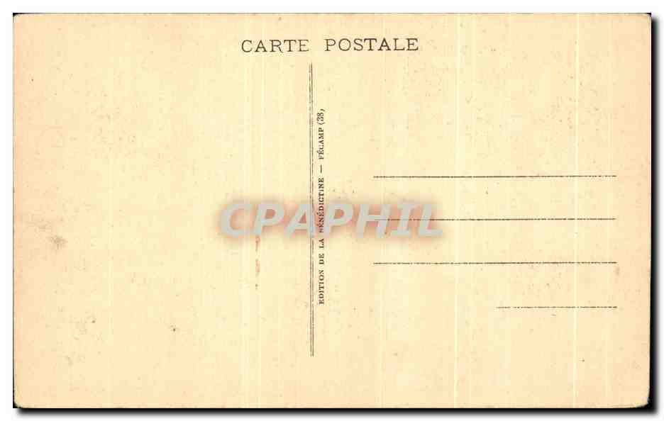 CPA La Benedictine a Fecamp La Cour D'honneur — Rückseite