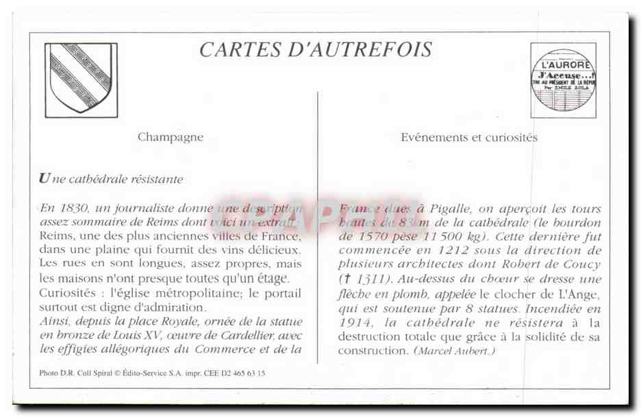 REPRO Reims Place Royale — Verso