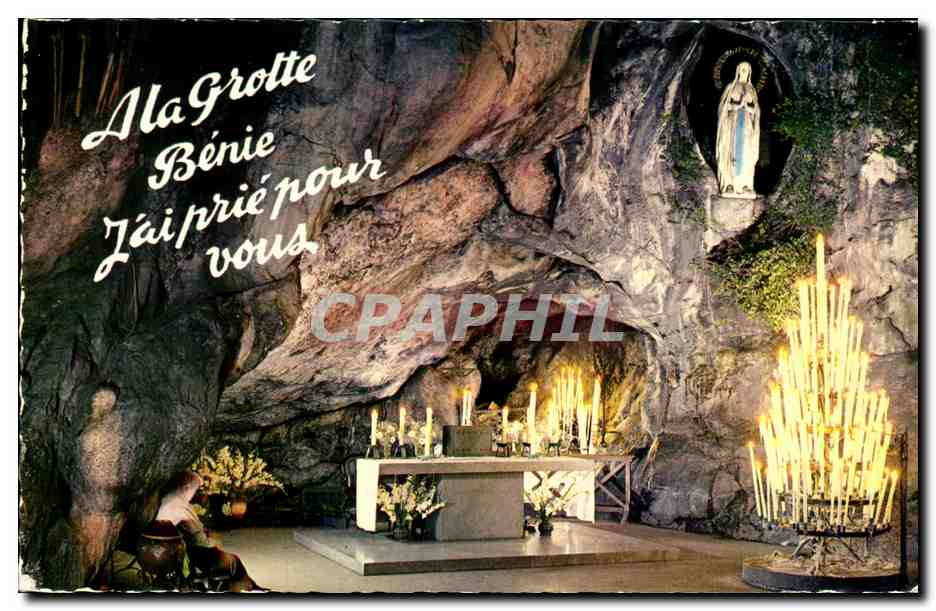 CPSM Lourdes La Grotte Miraculeuse 