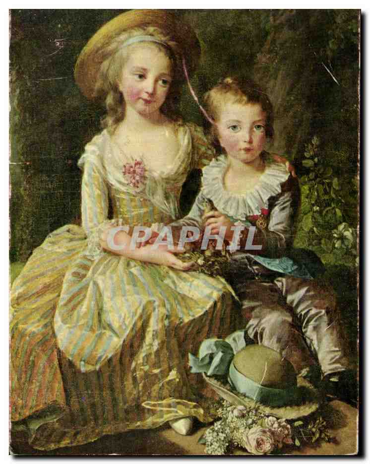 Le Dauphin et Madame Royale — Château de Versailles — Édité par le Comité National de l'Enfance