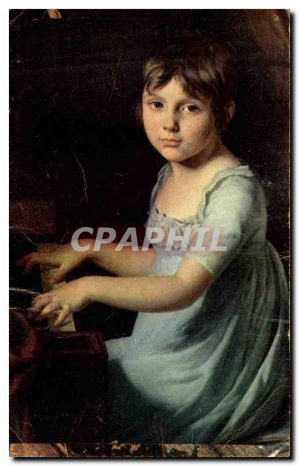 CPA Portrait de famille Musee du Mans David Piano
