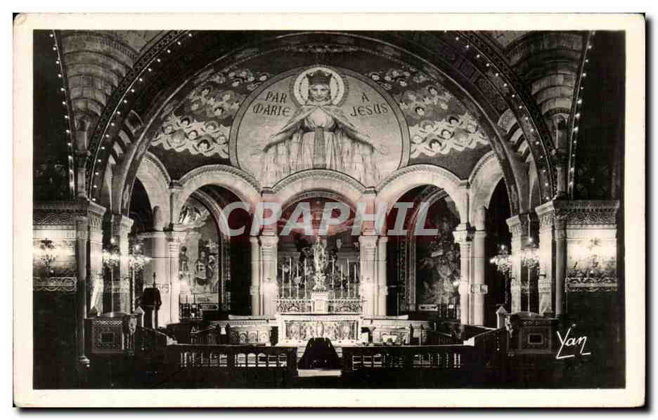CPA Lourdes interieur du Rosaire Le Choeur
