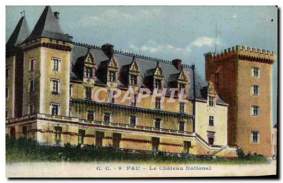 Pau — Le Château National — Carrache, éditeur, Pau, n°9
