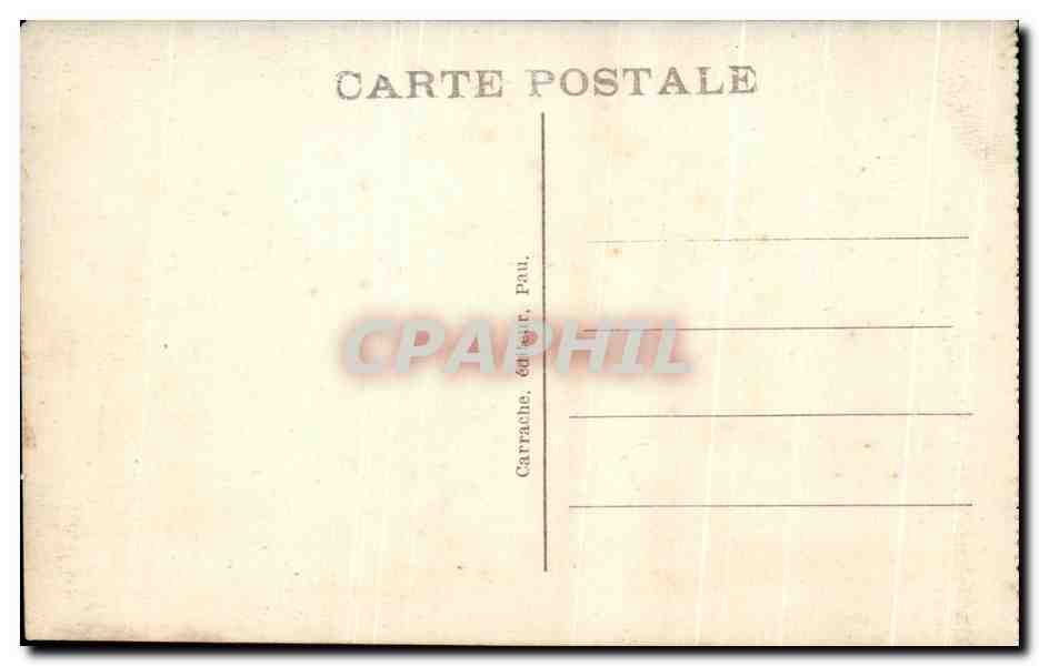 Pau — Le Château National — Carrache, éditeur, Pau, n°9 — Verso
