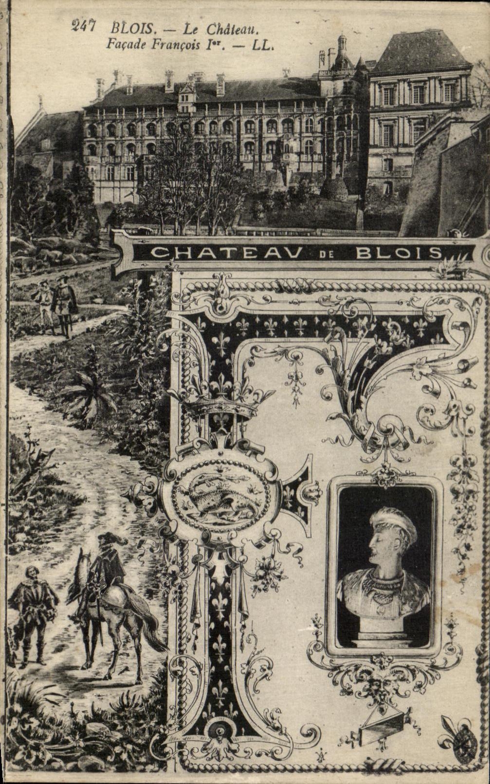 CPA Blois Le Chateau Facade Francois 1er