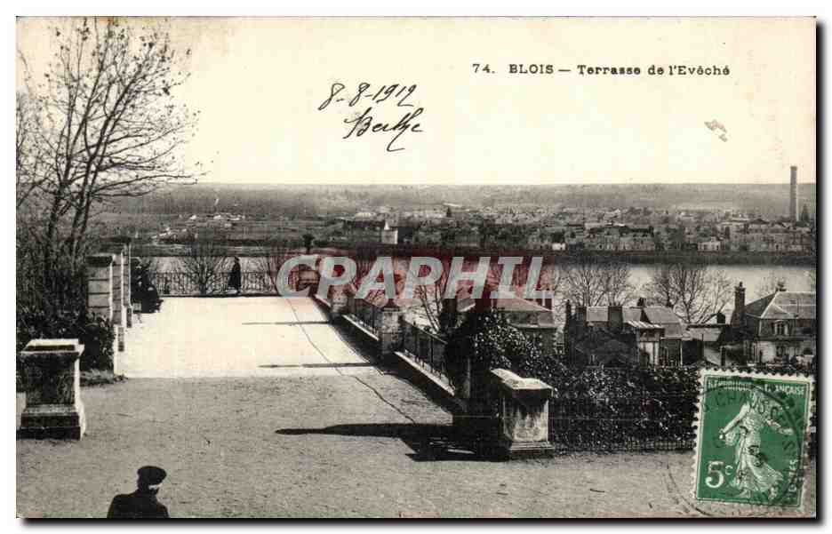 Blois — Terrasse de l'Evêché — éditeur anonyme, n° 74