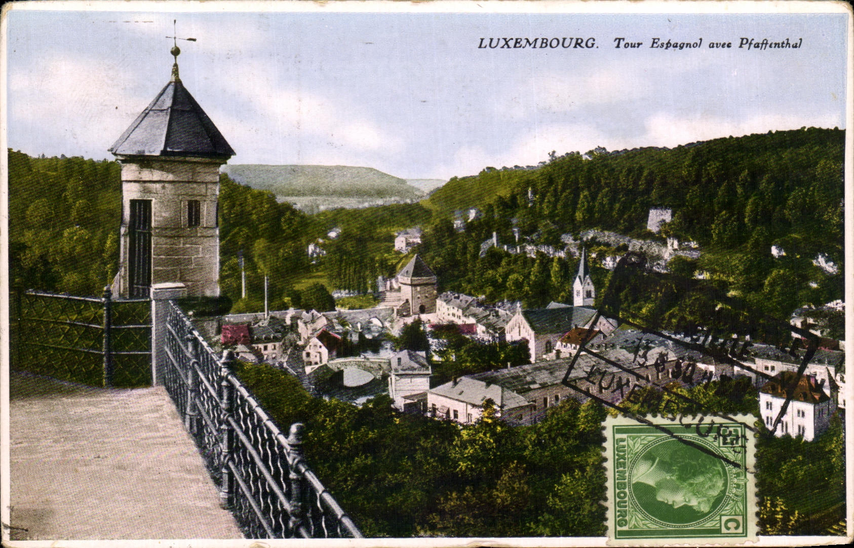 CPA Luxembourg Tour espagnol avec Pfaftenhal