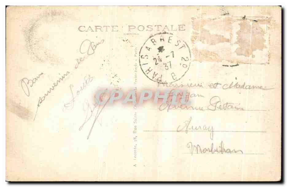 CPA Paris Notre Dame — Rückseite