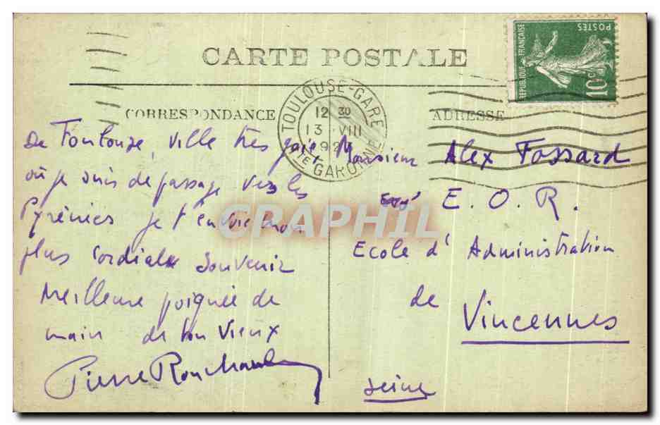 Toulouse — Église Basilique Saint-Sernin — CPHIL 47 — Verso
