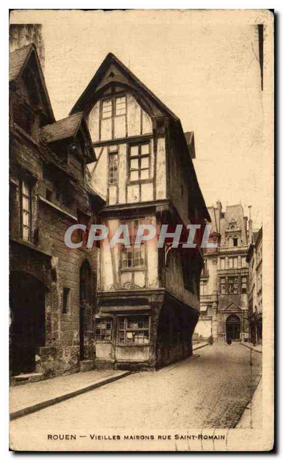 CPA Rouen Vieilles Maisons Rue Saint Romain