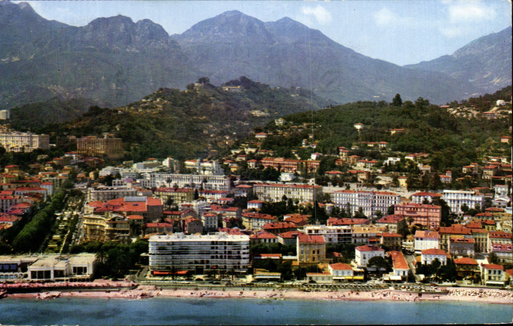 CPSM Les Sites Merveilleux De La Cote D'Azur Menton Vue generale sur la ville