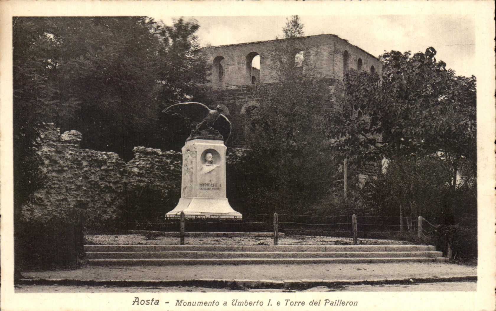 CPA Aosta Monument Umberto Torre del Pailleron