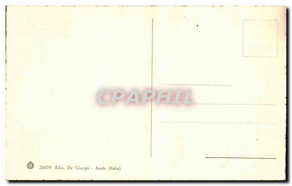 CPA Aosta Priorato di Orso — Rückseite