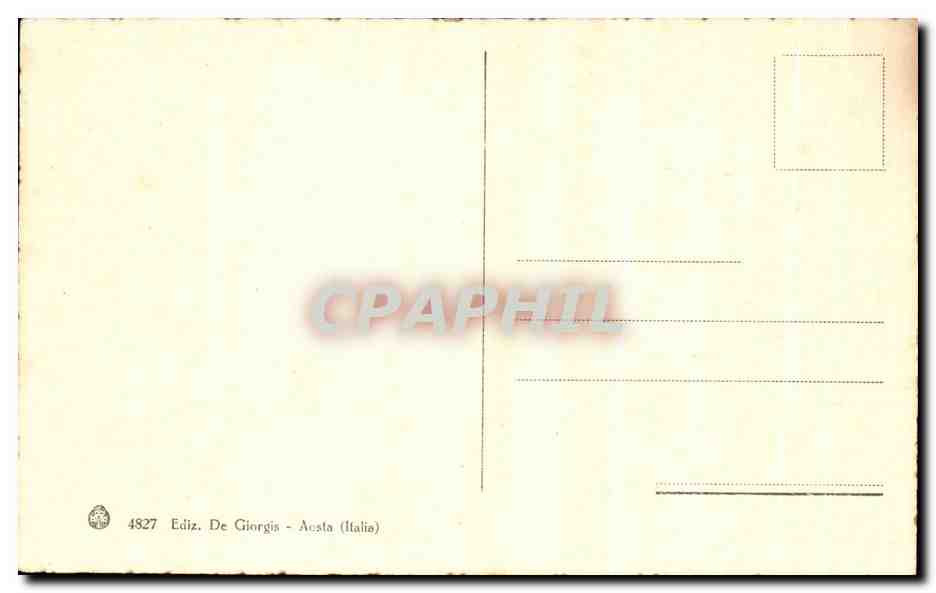 CPA Aosta Arco Trionfale all imperatore Augusto Casare — Rückseite
