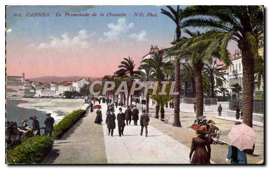 CPA Cannes La promenade de la Croisette