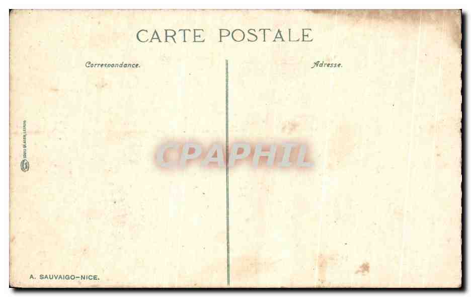 CPA Cannes La promenade de la Croisette — Verso