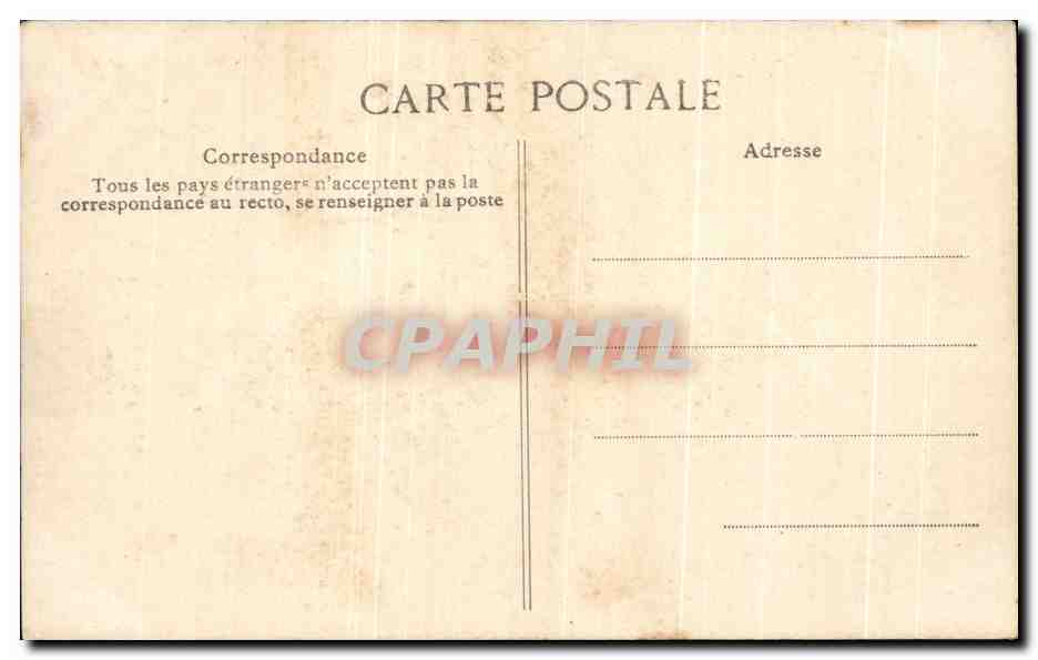 CPA Costumes Bretons Un bapteme a la sortie du l'Eglise de Plougastel Folklore — Rückseite