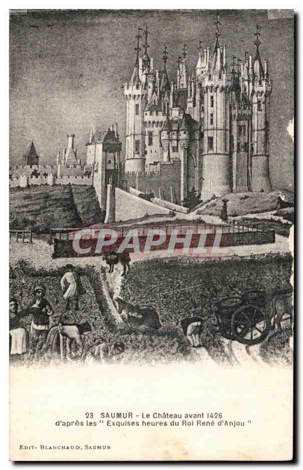 CPA Saumur Le Chateau avant 1426 Equises heures du roi d'Anjou