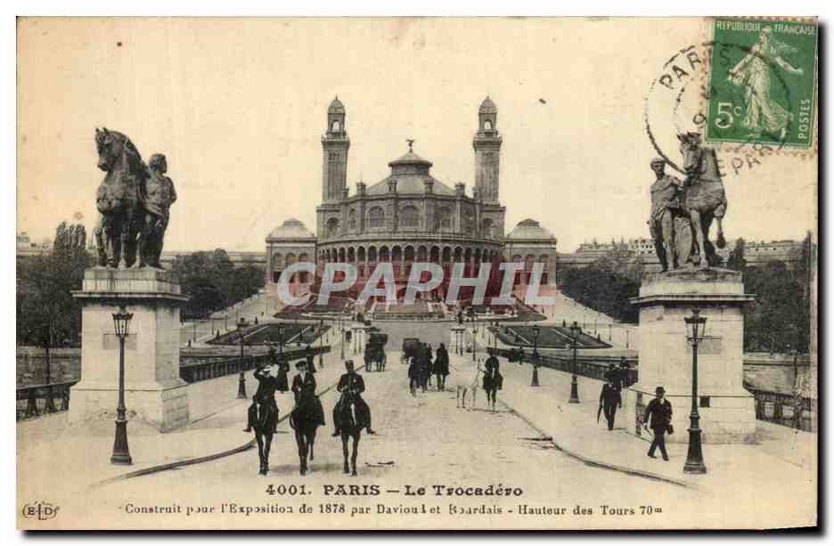CPA Paris le Trocadero 