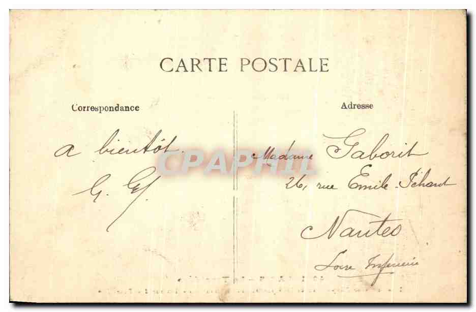 CPA Paris le Trocadero  — Rückseite
