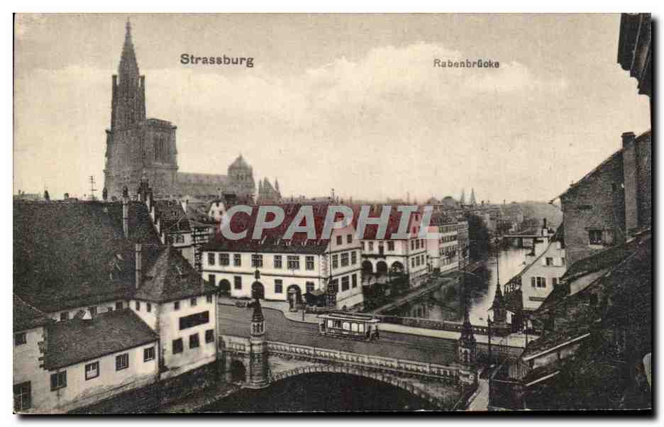 CPA Strassburg Rabenbrucke 