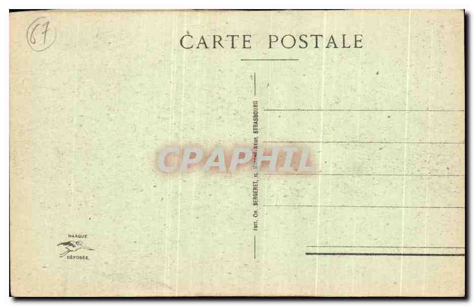 CPA Strasbourg La Cathedrale  — Verso