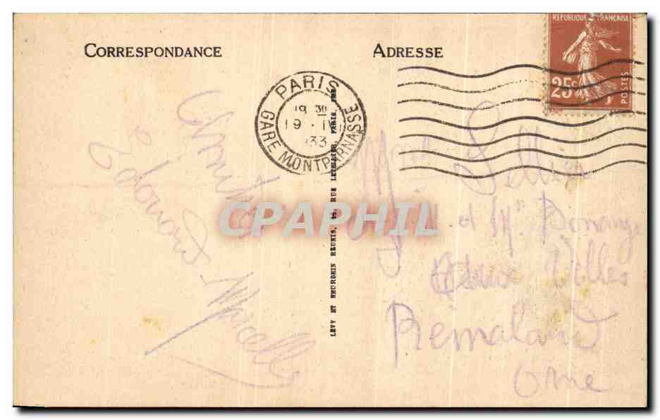 CPA Paris Notre Dame Et les Quais — Verso