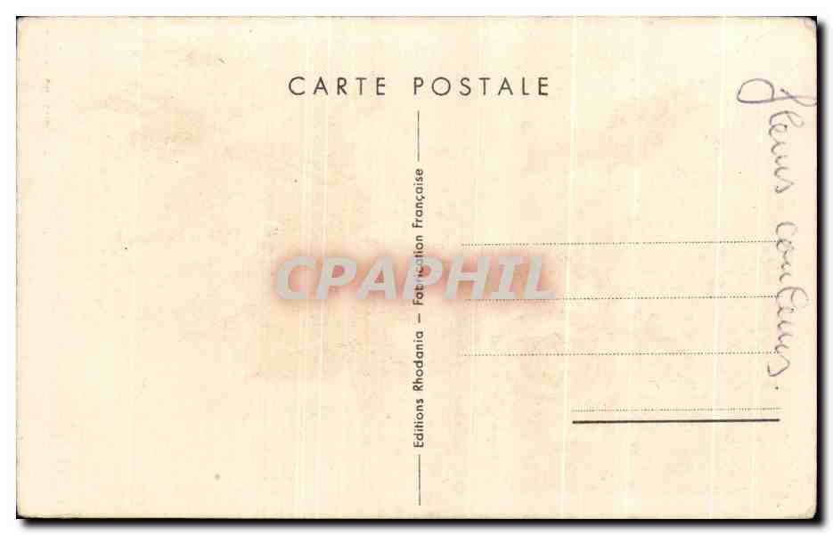 CPA Fantaisie Fleurs Heureux Anniversaire — Verso