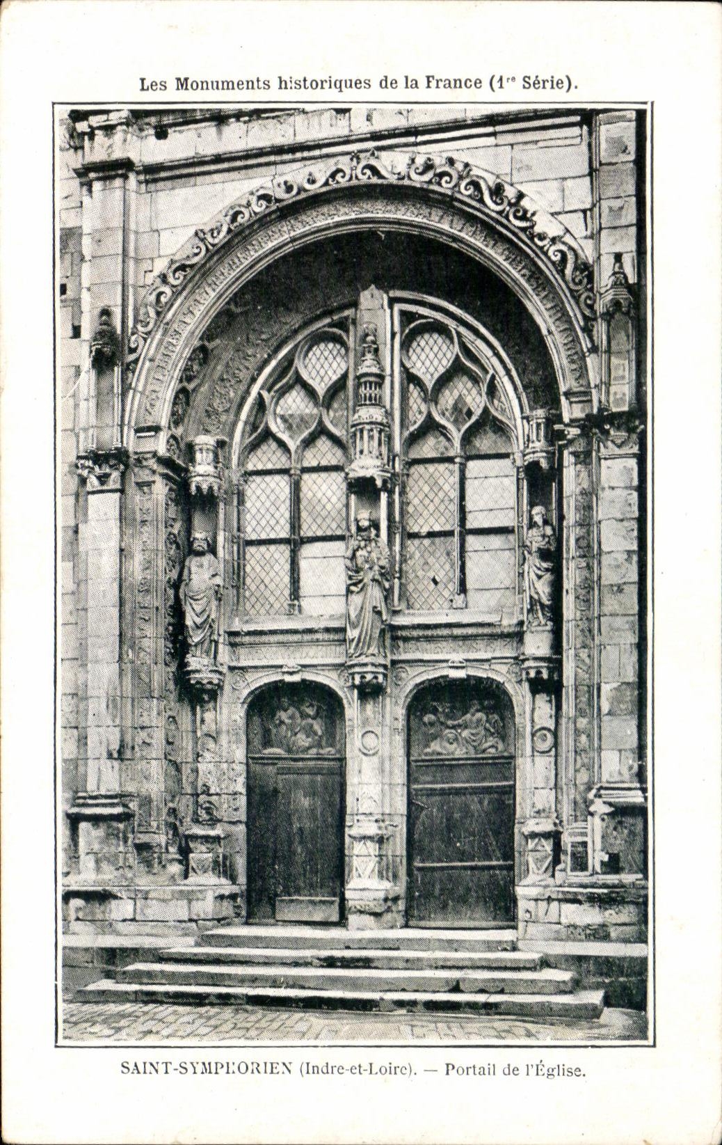 CPA Saint Symphorien Portail De L'Eglise