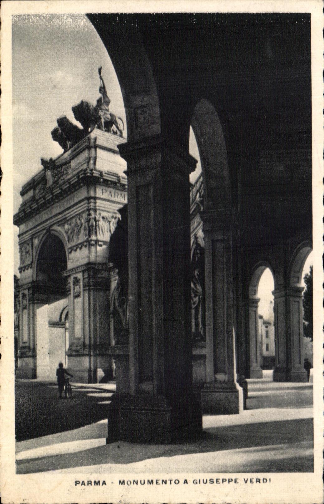 CPA Parma Monumento A Giuseppe Verdi