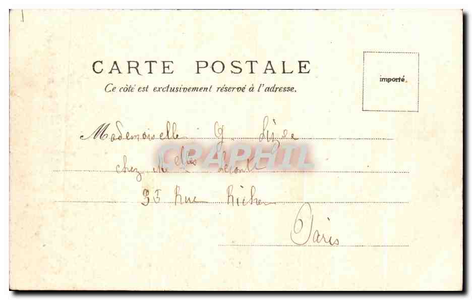 CPA Versailles Petit Trianon La Ferme — Verso