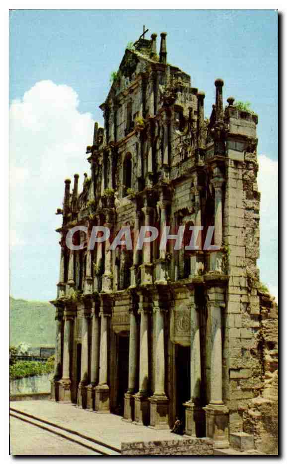 Ruines de Saint-Paul — Macao — Distribuée par Ng Hing Kee (Hong Kong) n°13