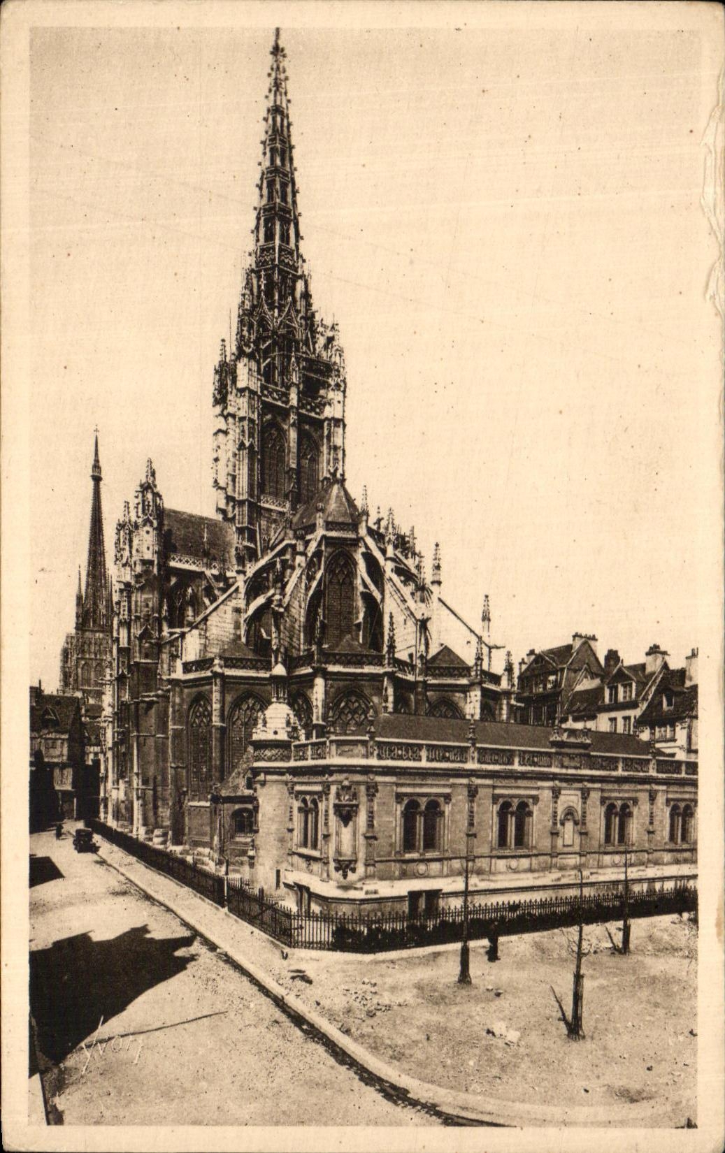CPA Rouen Abside de I'Eglise Saint Maclou