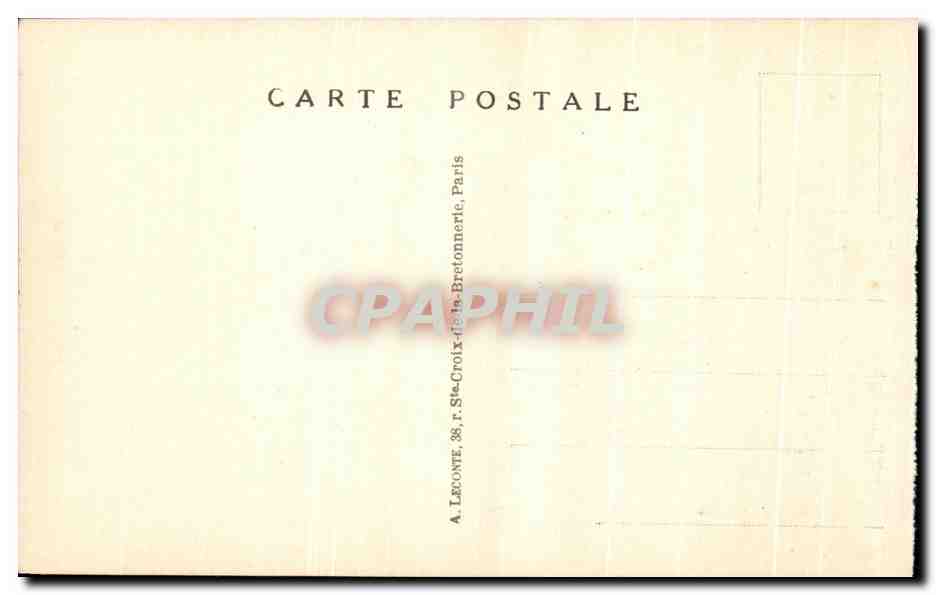 CPA Paris Le Grand Palais  — Rückseite