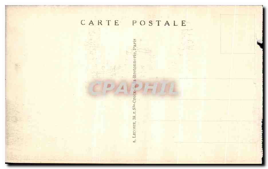 CPA Paris Le Trocadero  — Verso