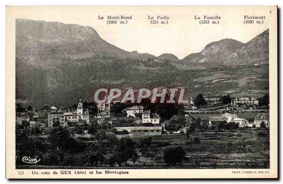 CPA Un Coin de Gex et les Montagnes
