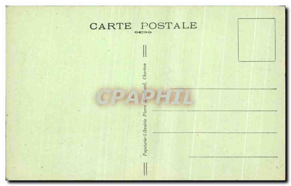 Chartres — La Porte Guillaume — Papeterie-Librairie Pierre Marchand — Verso
