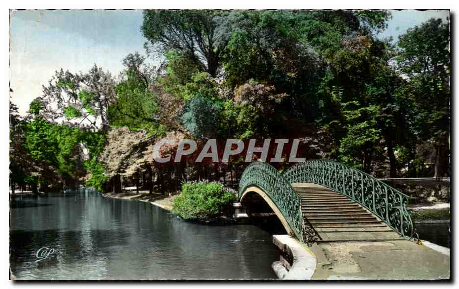 Pont sur étang — Jardin Public de Bordeaux — Réal-Photo