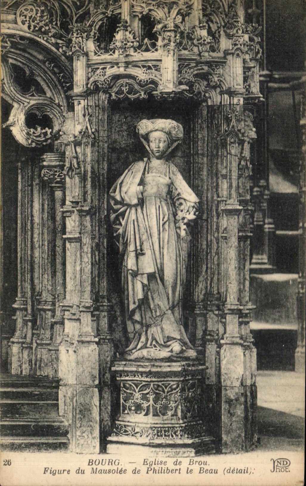 Bourg-de-Brou — Église de Brou — Figure du Mausolée de Philibert le Beau (détail)