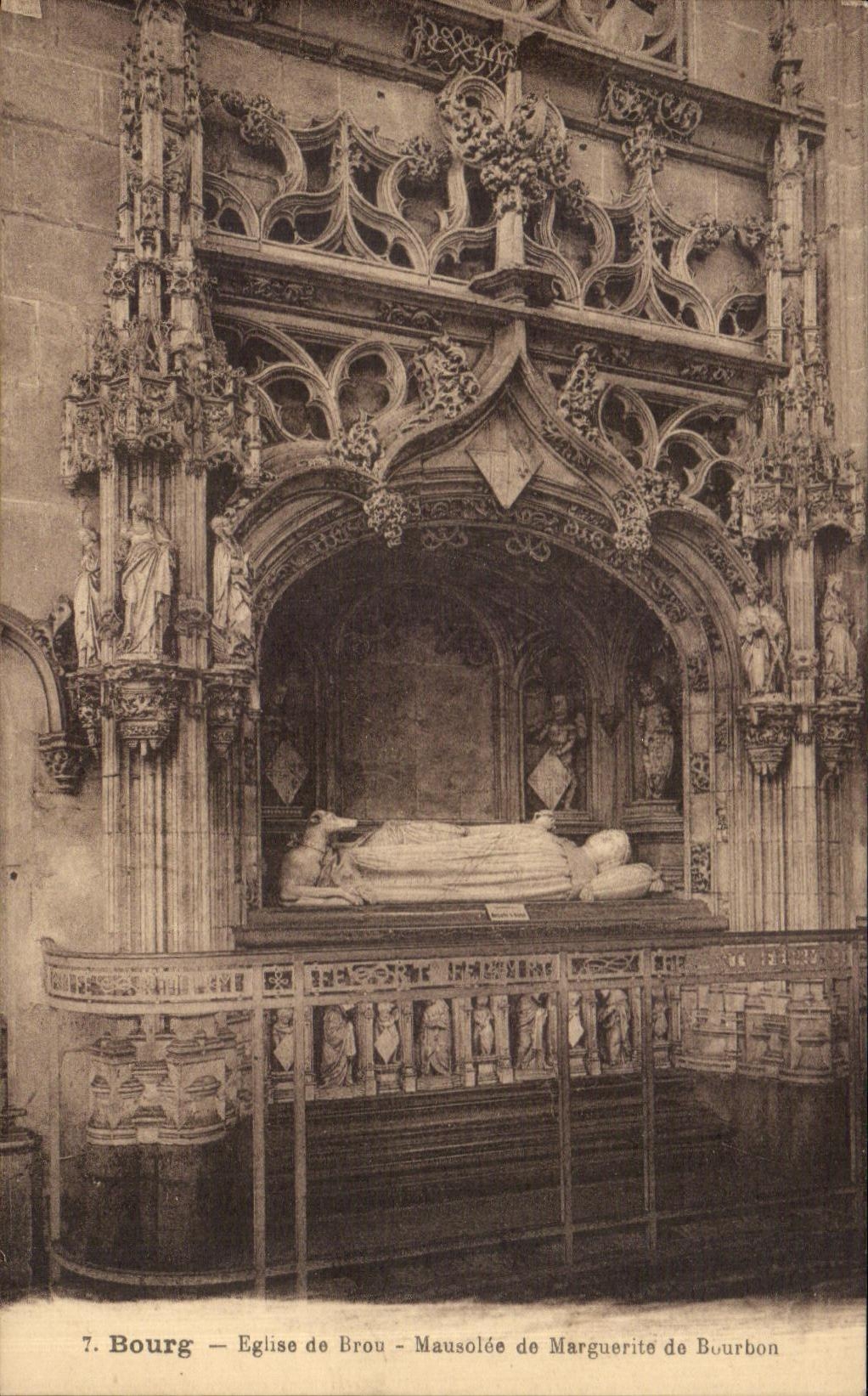 CPA Bourg Eglise de Brou Mausolee de Marguerite de Bourbon