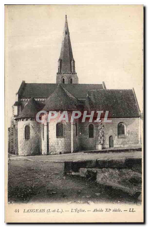 CPA Langeais L'Eglise Abside