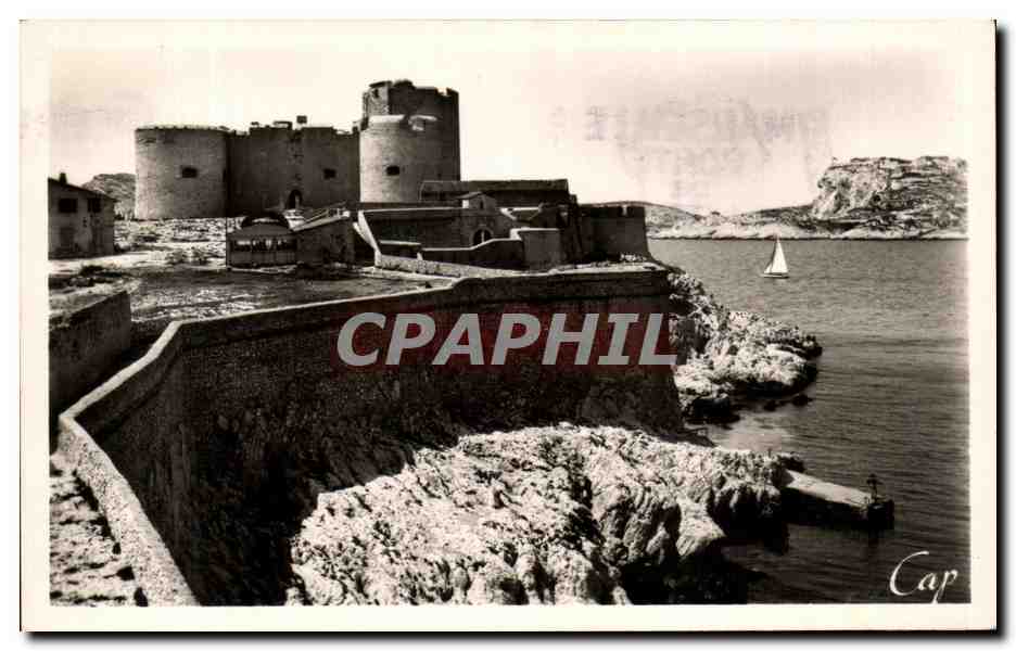 CPA Marseille Le Chateau d'If Une vue generlae du Dorjon