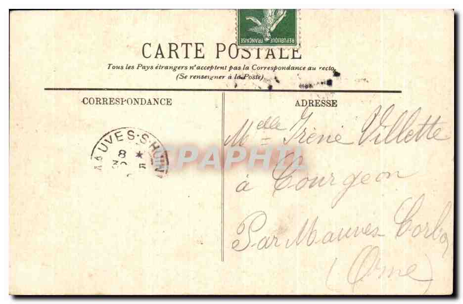 CPA Paris La Rue Soufflot et le Pantheon — Rückseite