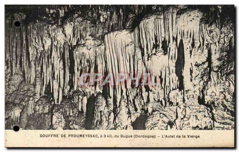 CPA Gouffre De Proumeyssac du Bugue L'Autel de la Vierge